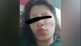 Snapte soyunan türbanlı genç kız