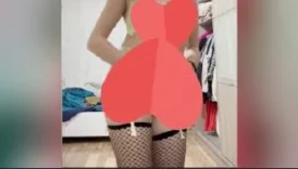 Jartiyer giyerek sevgilisine özel video çeken çıtır