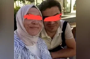 Türbanlı olgun ve kocası