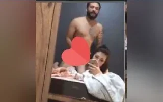 Ankara Cebeciden Süt Beyaz Simay Fitness Hocasına Siktirirken Aynadan Çekiyor