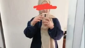 Evli türbanlı hatun
