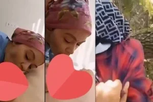 Evli türbanlı tadını alan dayılardan biri